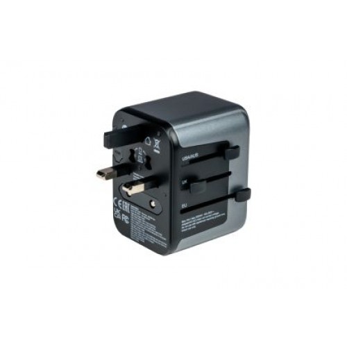 Адаптер Verbatim UTA-03 Universal Travel Adapter with 1 x USB-C PD 30W & QC 3.0 / 2 x USB-C / 2 x USB-A-5
