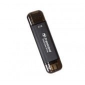 Твърд диск Transcend 2TB, External SSD, ESD310C, USB 10Gbps, Type C/A, Black