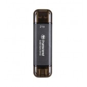 Твърд диск Transcend 2TB, External SSD, ESD310C, USB 10Gbps, Type C/A, Black