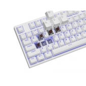 Клавиатура Genesis Gaming Keyboard Thor 404 TKL White RGB Backlight US Layout Brown Switch