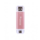 Твърд диск Transcend 2TB, USB External SSD, ESD310P, USB 10Gbps, Type C/ A, Pink