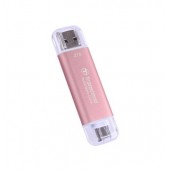 Твърд диск Transcend 2TB, USB External SSD, ESD310P, USB 10Gbps, Type C/ A, Pink