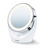 Козметично огледало Beurer BS 49 lluminated cosmetic mirror; 12 LEDs; 5 x zoom; 2 mirrors; 11 cm
