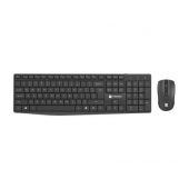 Комплект Natec Set 2 in 1 Keyboard Black Squid + Mouse Wireless US Layout