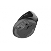 Мишка Natec Vertical Mouse Crake 2  BLUETOOTH 5.2 + 2.4GHZ BLACK 2400dpi, Left handed, black