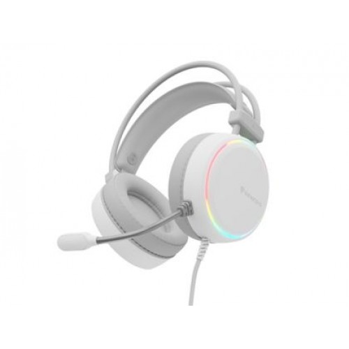 Слушалки Genesis Headset Neon 613 With Microphone RGB Illumination White-3