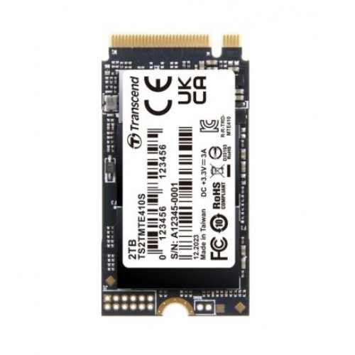 Твърд диск Transcend 2TB, M.2 2242, PCIe Gen4x4, NVMe, 3D TLC, DRAM-less