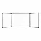 Тройна бяла дъска Bi-Office Магнитна, с алуминиева рамка 120x180 / 120x360 cm