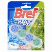 Ароматизатор за тоалетна Bref WC Power Activ Блокче, комплект 50 g, Pine