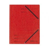 Папка с три капака и ластик Herlitz Colorspan Картон, А4 Червена