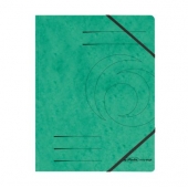 Папка с ластик Herlitz Colorspan Картон, А4 Зелена
