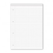 Блокнот Black&White А4 50 л. с квадратчета, Бял