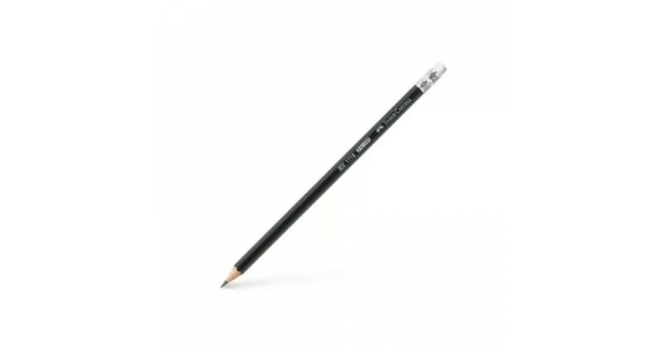 Молив Faber-Castell 1112 HB, подострен, с гума