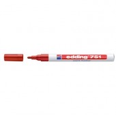 Paint маркер Edding 751 Объл връх 1-2 mm Червен