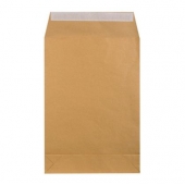 Плик с дъно E4 Кафяв, 300х400x40 mm, стикер по късата страна 250 бр.