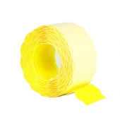 Етикети за маркиращи клещи 26x16 mm 1000 етик./ролка Жълт неон