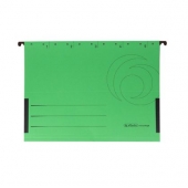 Папка за картотека Herlitz V-образна с ограничител, картон 5 бр. Зелена