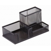 Органайзер за бюро Метален, Черен