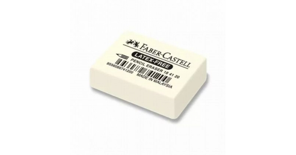 Гума за молив Faber-Castell Бял, Голяма
