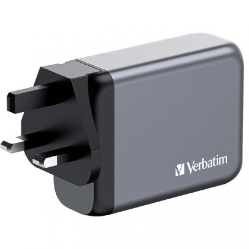 Зарядно устройство Verbatim GNC-100 GaN Charger 4 Port 100W USB A/C (EU/UK/US)-3