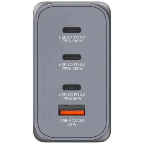 Зарядно устройство Verbatim GNC-200 GaN Charger 4 Port 200W USB A/C (EU/UK/US)-1