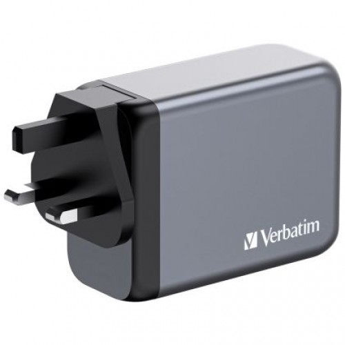 Зарядно устройство Verbatim GNC-200 GaN Charger 4 Port 200W USB A/C (EU/UK/US)-4