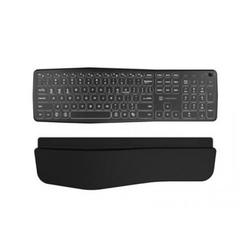Клавиатура Natec wireless bluetooth keyboard PORIFERA x-scissors, backlit ergonomic us layout-3