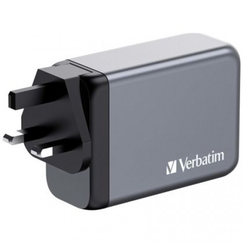 Зарядно устройство Verbatim GNC-240 GaN Charger 4 Port 240W USB A/C (EU/UK/US)-3