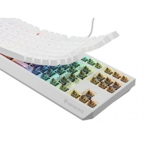 Клавиатура Genesis Gaming Keyboard Thor 230 TKL US RGB Mechanical Outemu Brown White Hot Swap-9