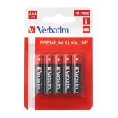 Батерия Verbatim ALKALINE BATTERY AAA 10 PACK (HANGCARD)