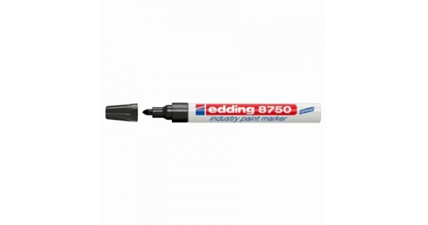 Индустриален Paint маркер Edding 8750 Объл връх 2-4 mm Черен-1