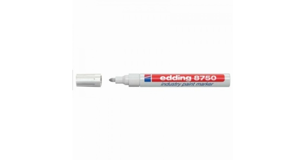 Индустриален Paint маркер Edding 8750 Объл връх 2-4 mm Бял-1