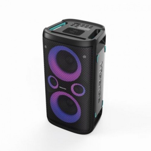 Аудио система Hisense Party Rocker One Plus (HP110) Bluetooth Speaker with 300W Power, Built-in Woofer, Karaoke Mode, Built-in Wireless Charging Pad, AUX Input and Output, USB, 15 Hour Long-Lasting Battery 4 x 2500Ah, 2x mics included-3