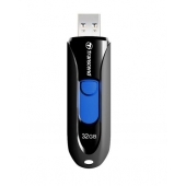 Памет Transcend 32GB, USB3.1, Pen Drive, Capless, Black