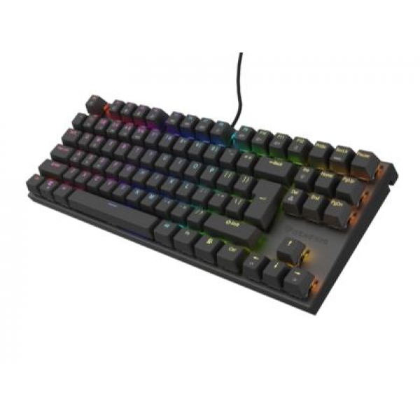 Клавиатура Genesis Mechanical Gaming Keyboard Thor 303 TKL RGB Backlight Brown Switch US Layout Black-1