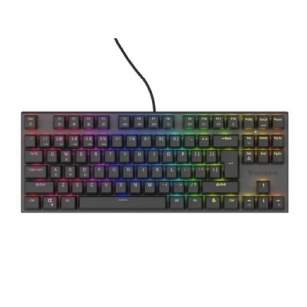 Клавиатура Genesis Mechanical Gaming Keyboard Thor 303 TKL RGB Backlight Brown Switch US Layout Black-2
