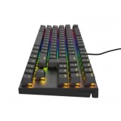 Клавиатура Genesis Mechanical Gaming Keyboard Thor 303 TKL RGB Backlight Brown Switch US Layout Black