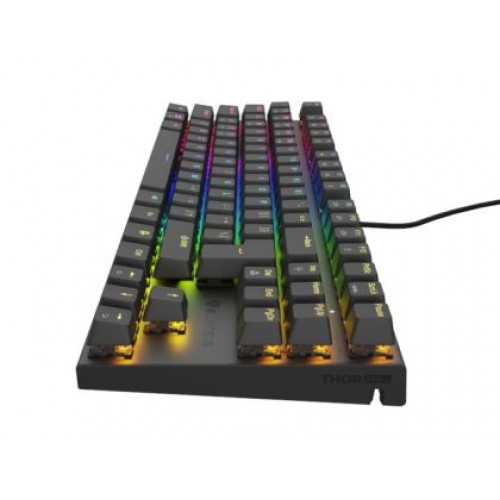Клавиатура Genesis Mechanical Gaming Keyboard Thor 303 TKL RGB Backlight Brown Switch US Layout Black-1