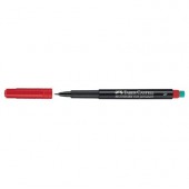 Универсален перманентен OHP маркер Faber-Castell 1523 S 0.4 mm Червен