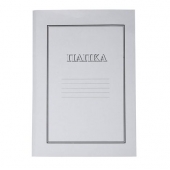 Папка Economy Картон, с машинка, А4 Бяла