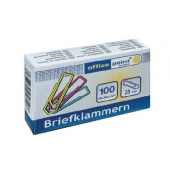 Кламери Office Point Цветни 28 mm, 100 бр.