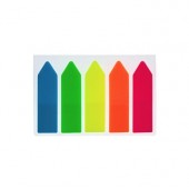 Лепящи индекси Office Point Стрелка, PVC, 45x12 mm 5x25 л. Брилянт микс