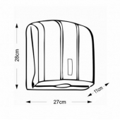 Диспенсър за сгънати кърпи за ръце Vialli KH300, Бял