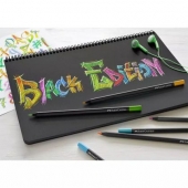 Цветни моливи Faber-Castell Black Edition Триъгълни, 12 цвята