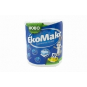 Кухненска ролка ЕкоМакс 100% целулоза, трипластова, Бяла