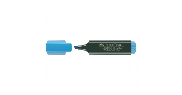 Текст маркер Faber-Castell 1548 Скосен връх 1-5 mm Син