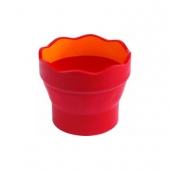 Чаша за рисуване Faber-Castell Пластмасова, червена