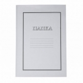 Папка картонена с машинка Lux Бял