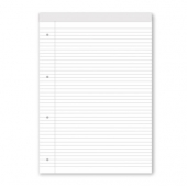 Блокнот Black&White А4 50 л. с редове, Бял