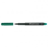 Универсален перманентен OHP маркер Faber-Castell 1523 S 0.4 mm Зелен
